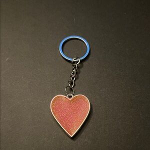 Glitter Heart Key Holder